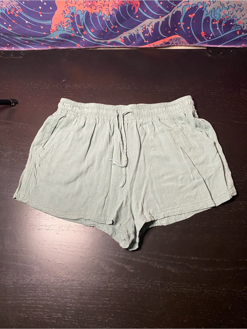 Everyday Elastic-Waist Women’s Athletic Shorts in Sage
